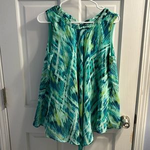 Susan Graver Sheer Tunic Tank Blouse